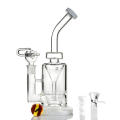 Saucer Perc Incycler Tubes en eau de fumée en verre à cigarettes (ES-GB-364)